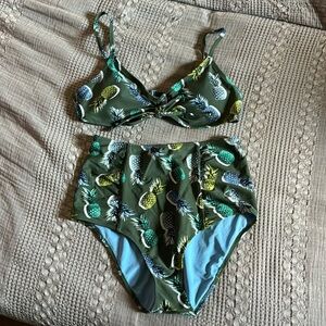 Aerie Pineapple Print Bikini